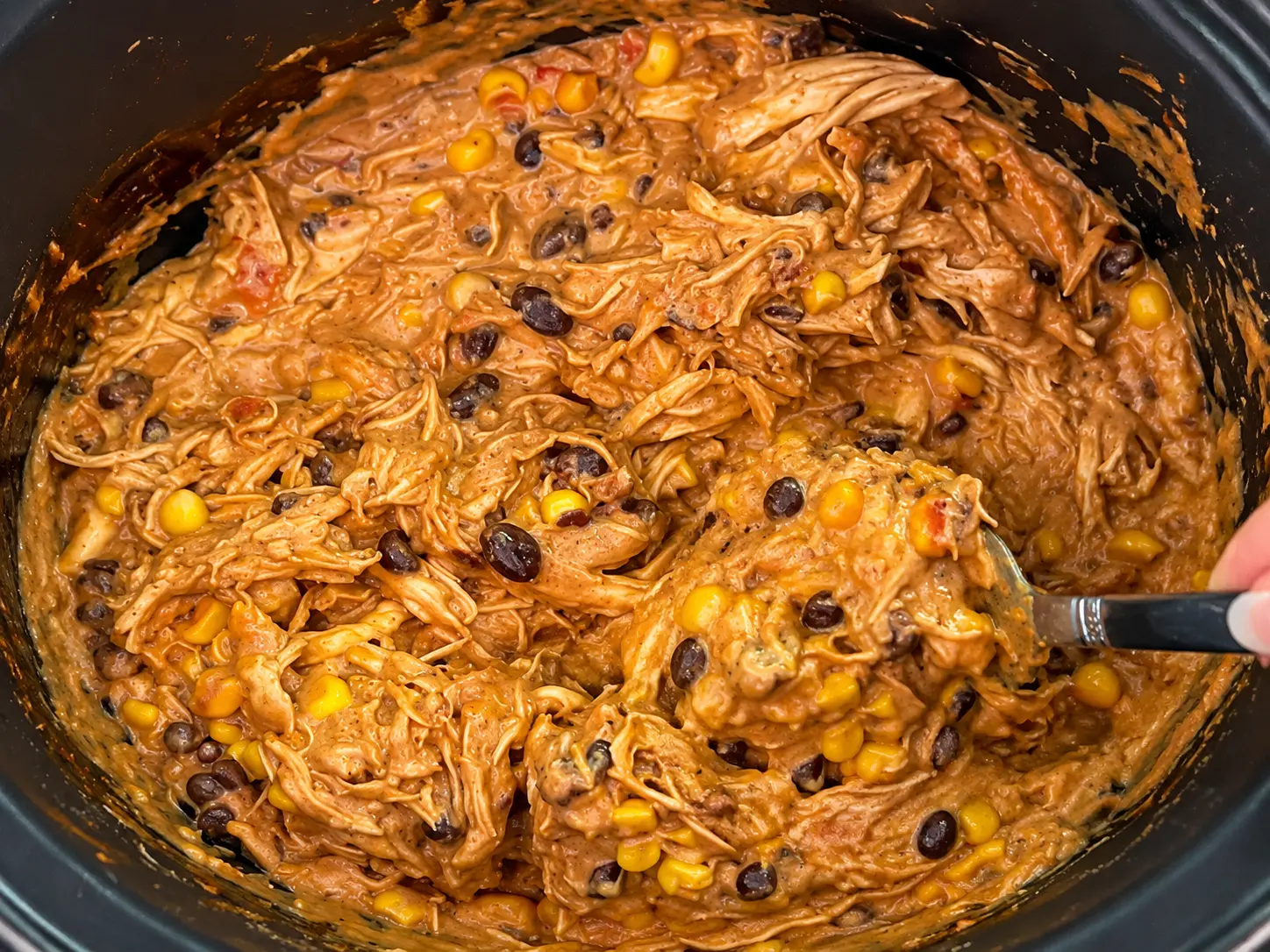 Crock Pot Fiesta Chicken (Easy 6-Ingredient Recipe) 3 Crock Pot Fiesta Chicken recipe card image