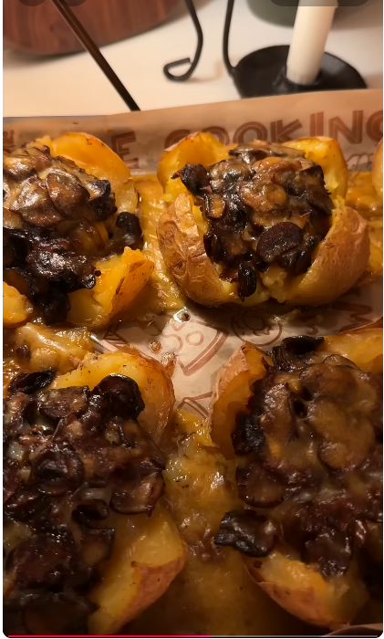 Loaded Potato Ideas – 16 Delicious Baked Potato Toppings 8 Mushroom Swiss Loaded Potato
