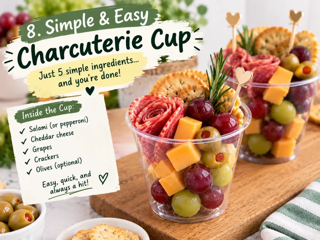 Individual Charcuterie Cups: 9 Easy Ideas for Parties 9 Simple & Easy Charcuterie Cup