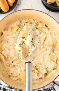 Creamy White Lasagna Soup with Chicken 1 White Lasagna Soup