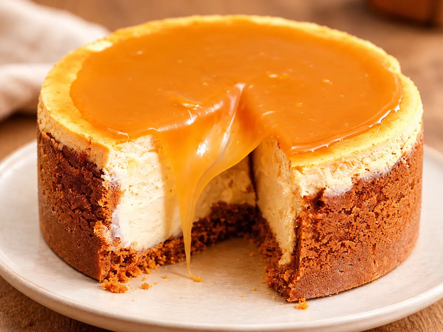 Apple Cider Cheesecake with Cinnamon-Glazed Apples 4 apple cider cheesecake recipe card pic