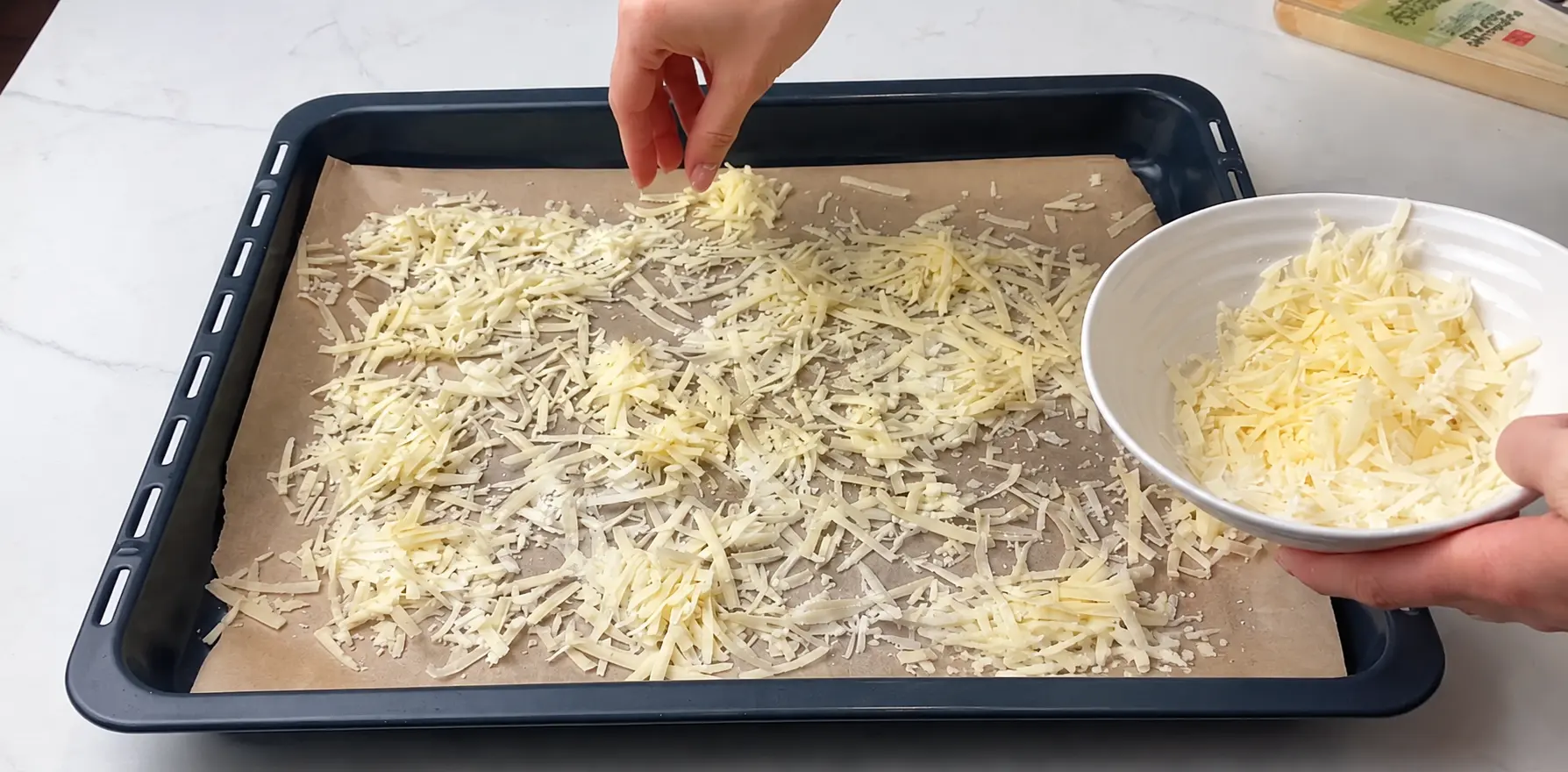 Crispy Keto Onion Rings (No Breadcrumbs, No Frying!) 3 spread cheese on tray and then put onion